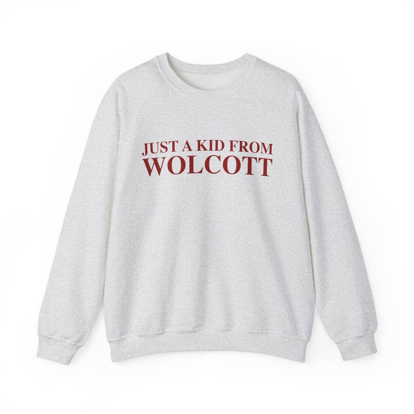 Just a kid from Wolcott Unisex Heavy Blend™ Crewneck Sweatshirt