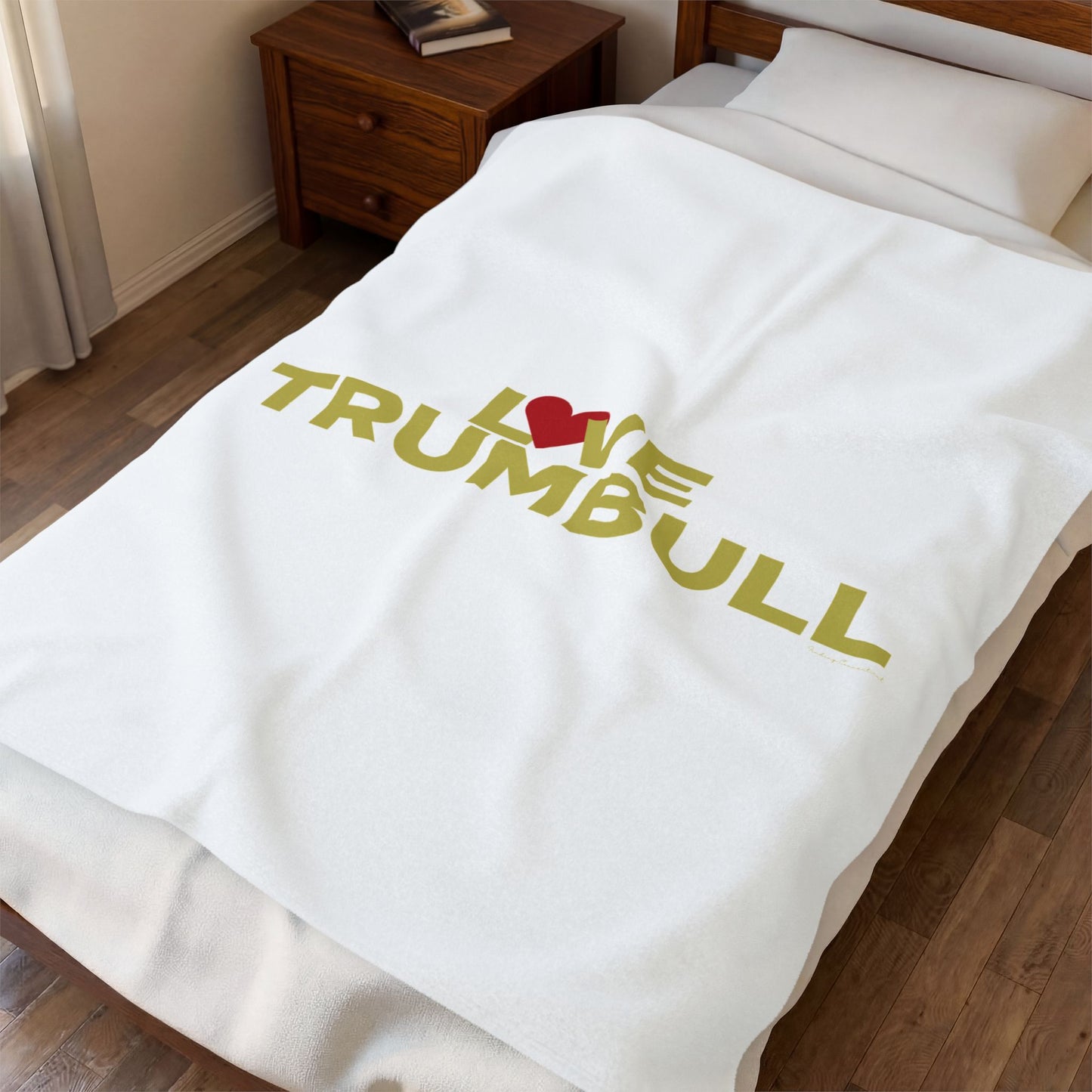 Love Trumbull Velveteen Plush Blanket