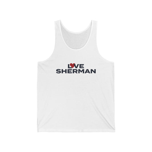 Love Sherman Unisex Jersey Tank Top
