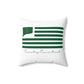 Coventry Connecticut St. Patrick’s Day Flag Spun Polyester Square Pillow