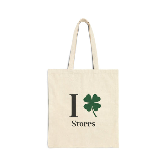 I Clover Storrs Cotton Canvas Tote Bag