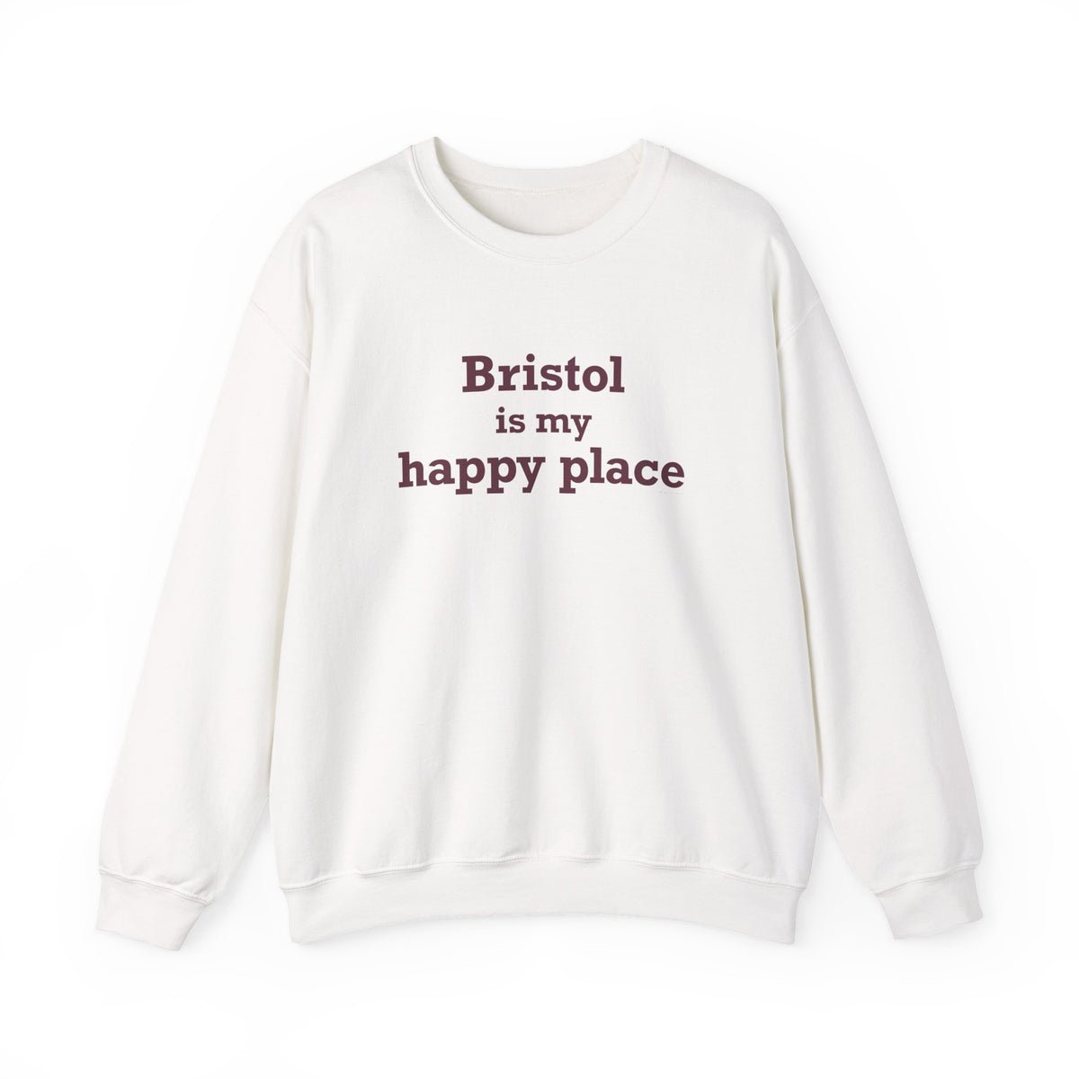 Bristol is My Happy Place  Heavy Blend™ Crewneck Sweatshirt