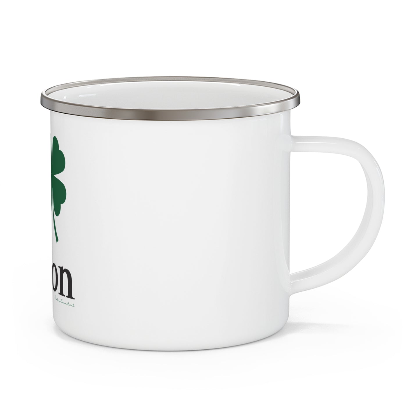 I Clover Groton Enamel Camping Mug