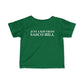 Just a kid from Sasco Hill Infant Fine Jersey T-Shirt