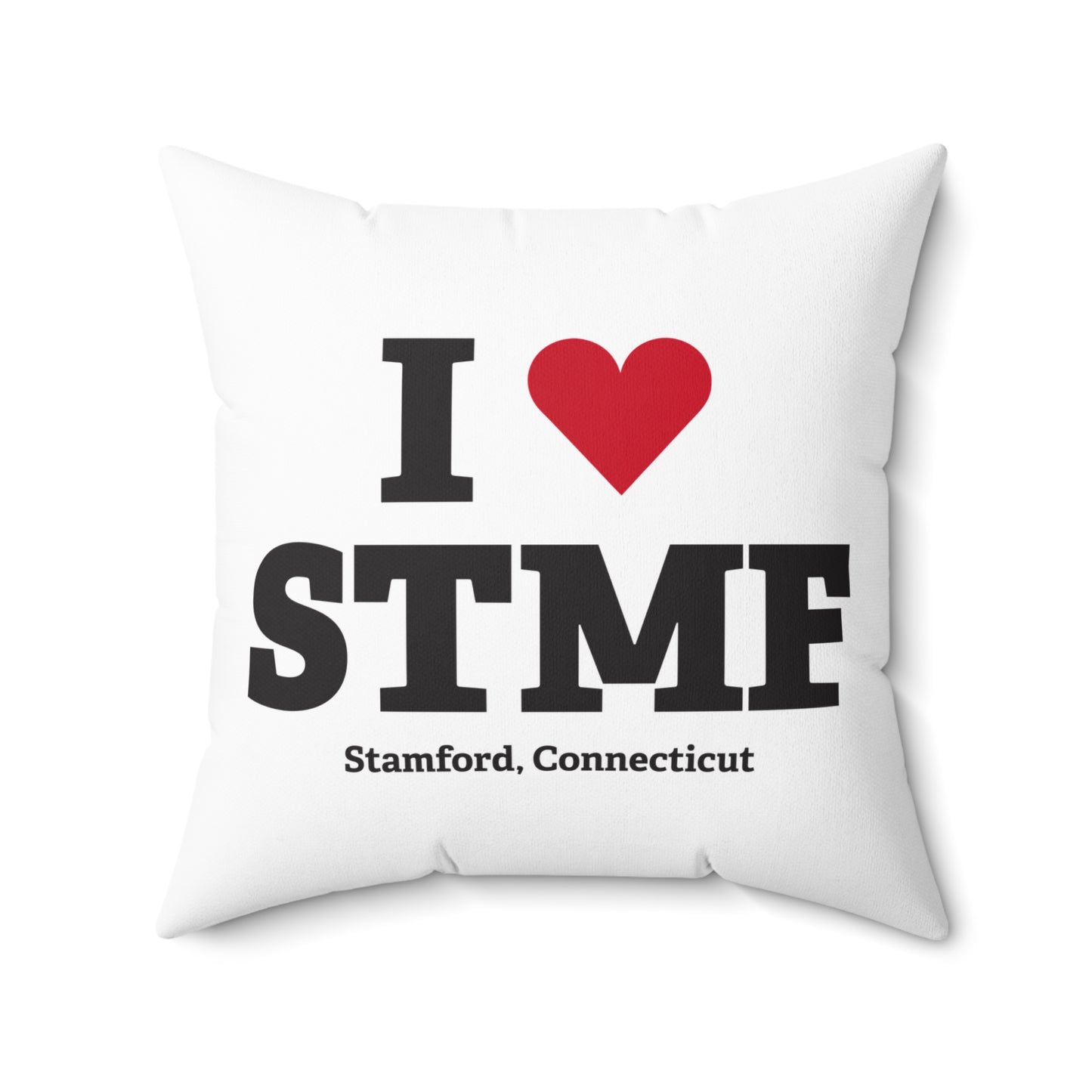 I Heart STMF  Spun Polyester Square Pillow
