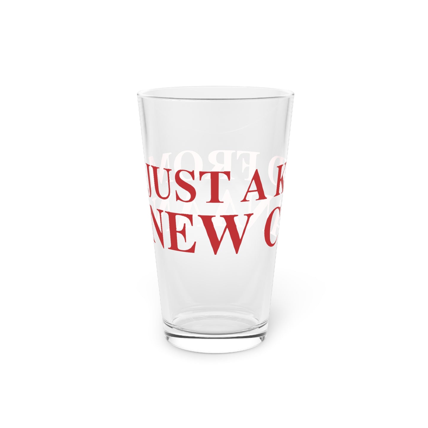 Just a kid from New Canaan Pint Glass, 16oz