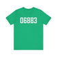 06883 Weston CT Zip Code Unisex Jersey Short Sleeve T-Shirt