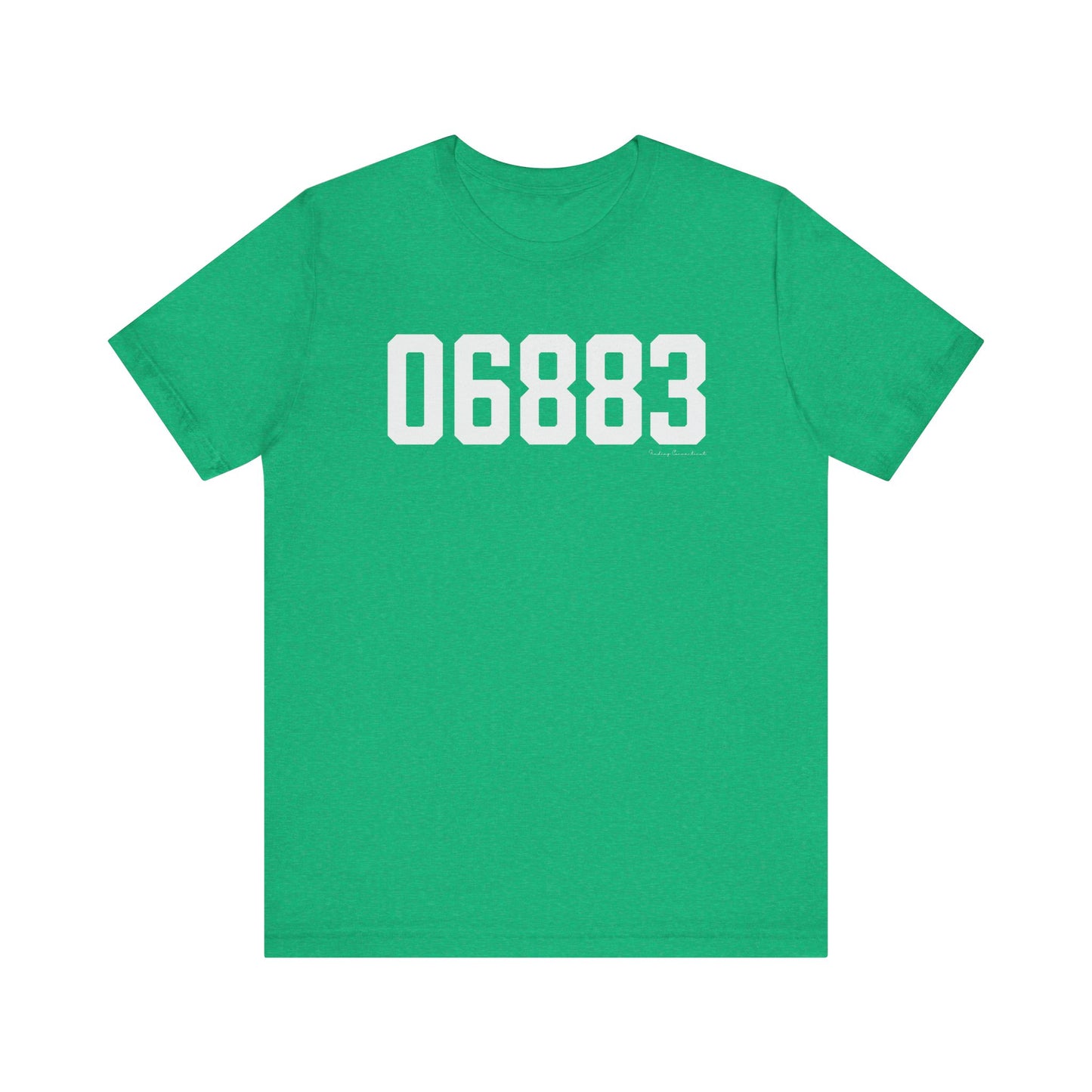 06883 Weston CT Zip Code Unisex Jersey Short Sleeve T-Shirt