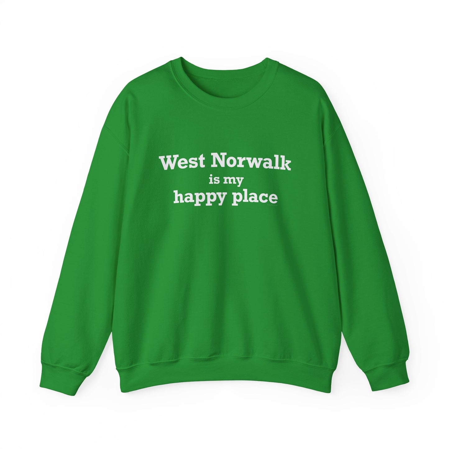 West Norwalk is My Happy Place Unisex Heavy Blend™ Crewneck Sweatshirt