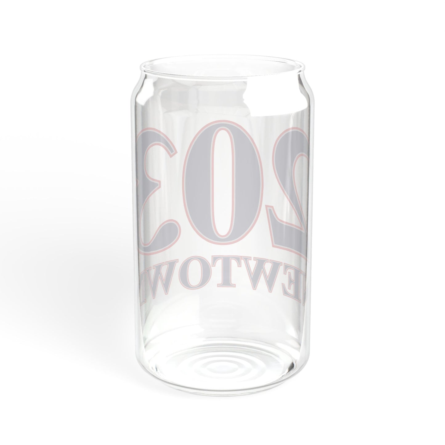 203 Newtown Red, White & Blue Sipper Glass, 16oz