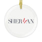 41 Tilt Sherman Glass Ornaments
