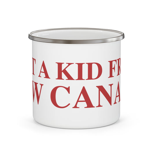 Just a kid from New Canaan Enamel Camping Mug