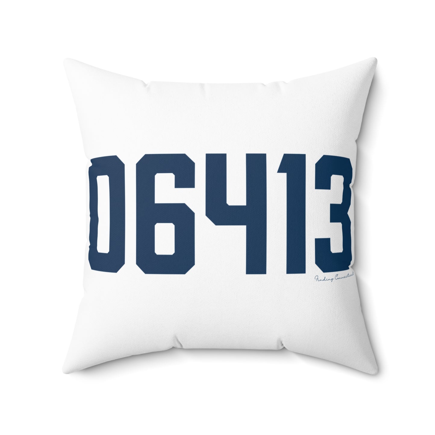 06413 Clinton Connecticut Zip Code Spun Polyester Square Pillow
