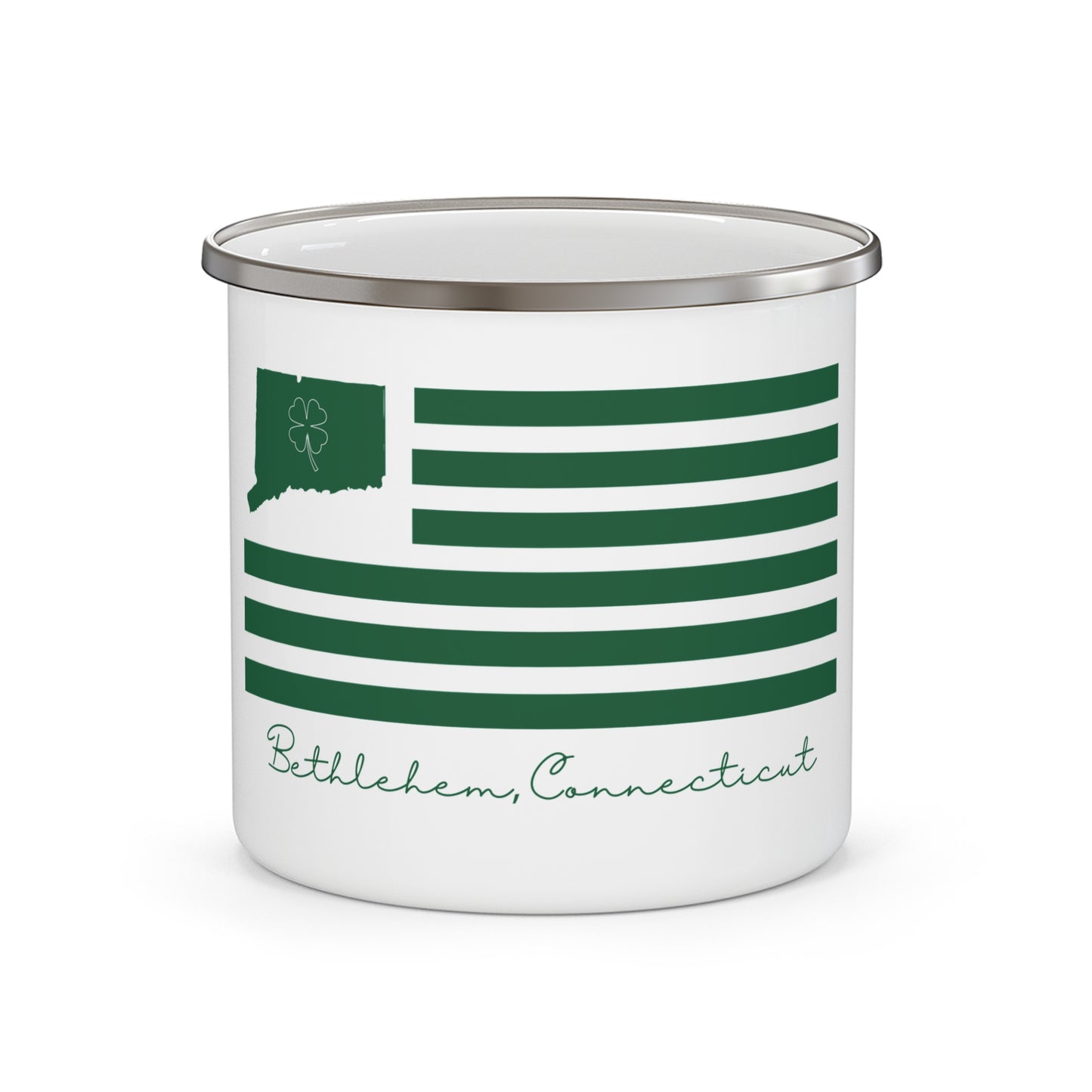 Bethlehem Connecticut St. Patrick’s Day Flag Enamel Camping Mug