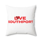 Love Southport Spun Polyester Square Pillow