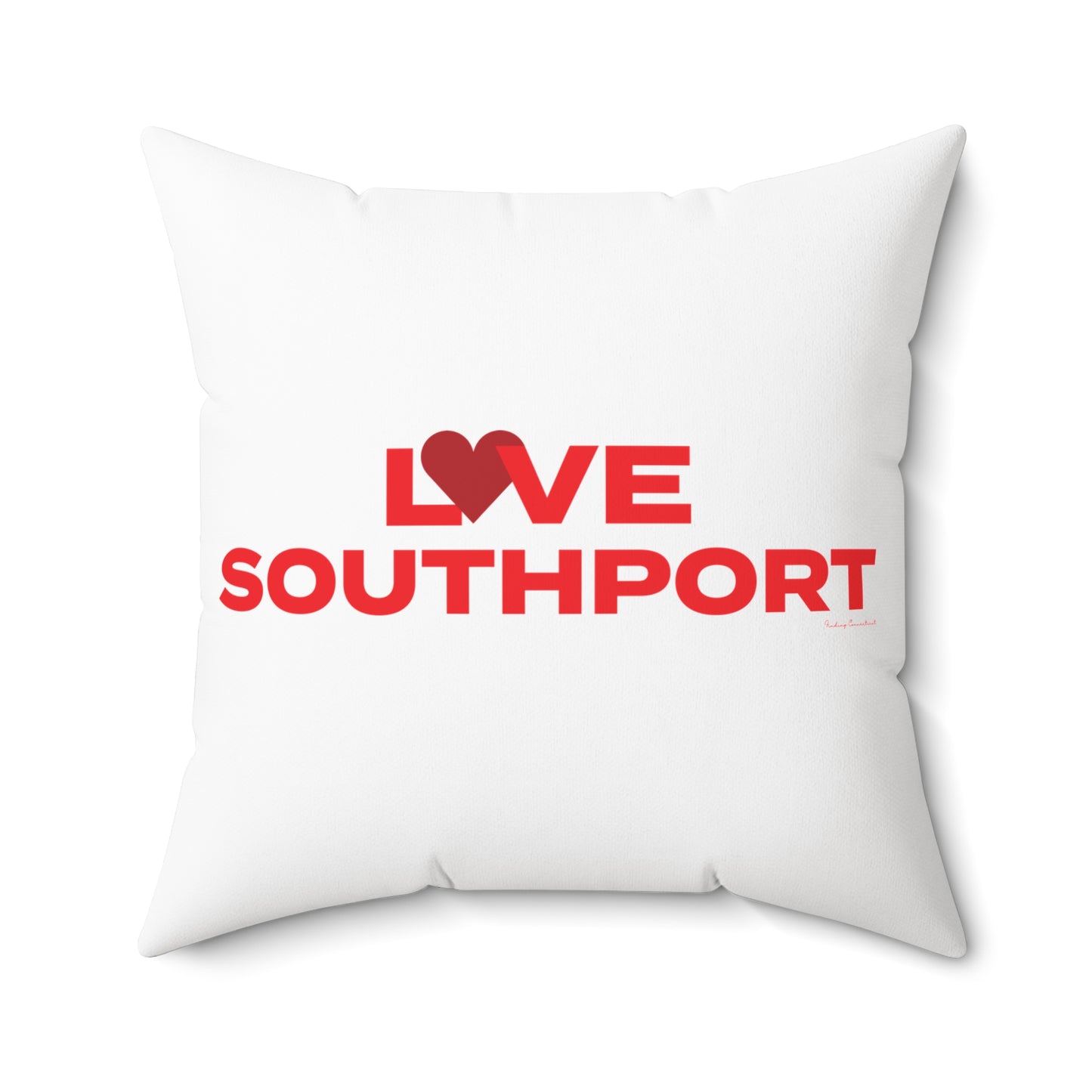 Love Southport Spun Polyester Square Pillow