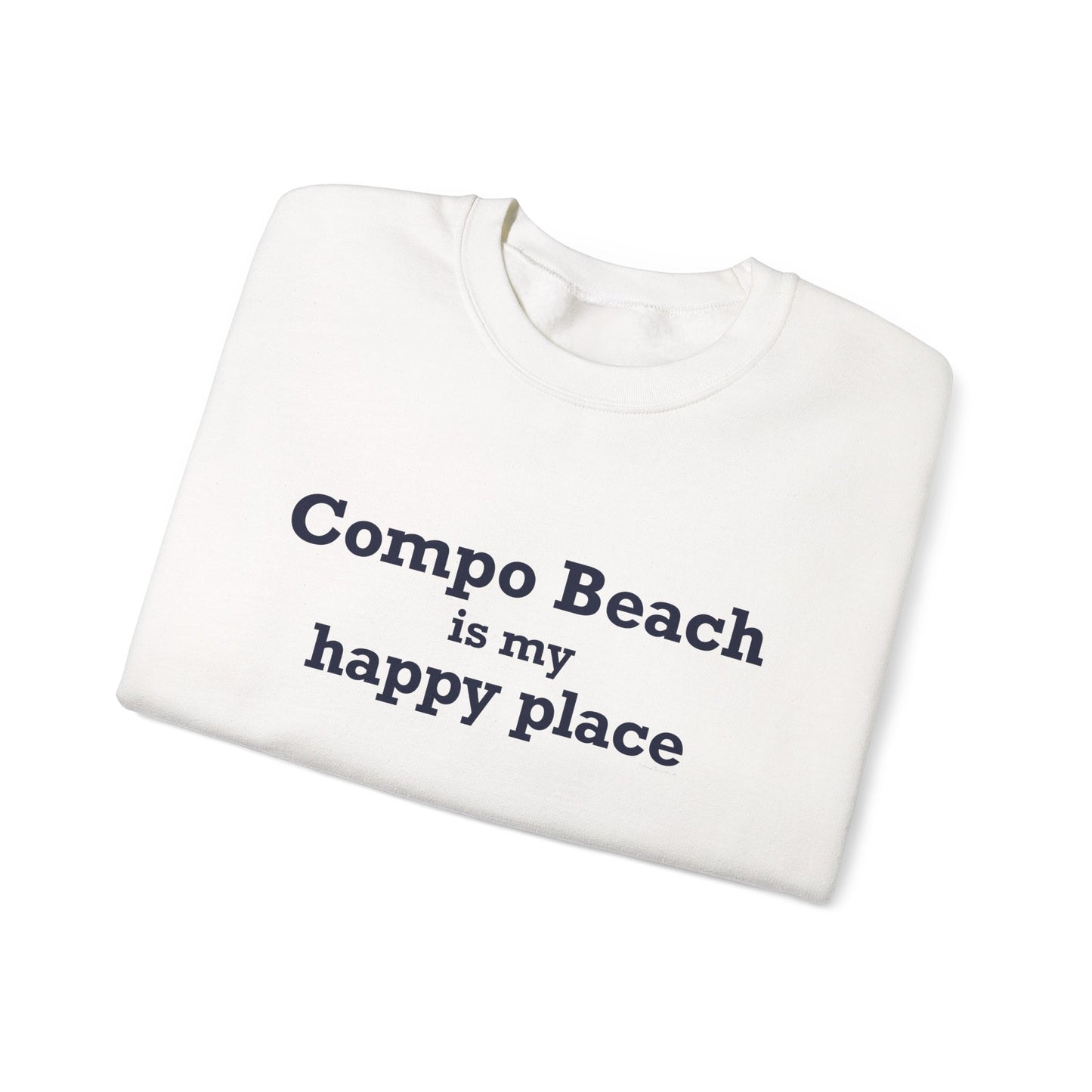 Compo Beach Is My Happy Place Unisex Heavy Blend™ Crewneck Sweatshirt