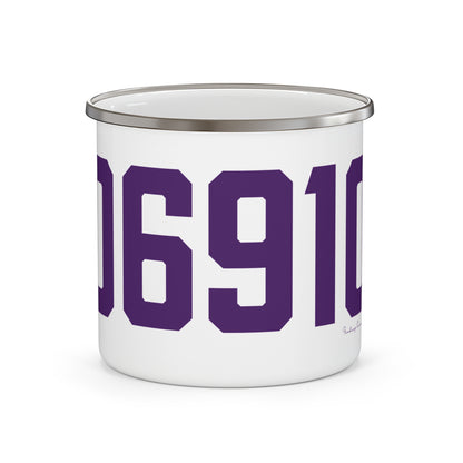 06910 Stamford Connecticut Zip Code Enamel Camping Mug