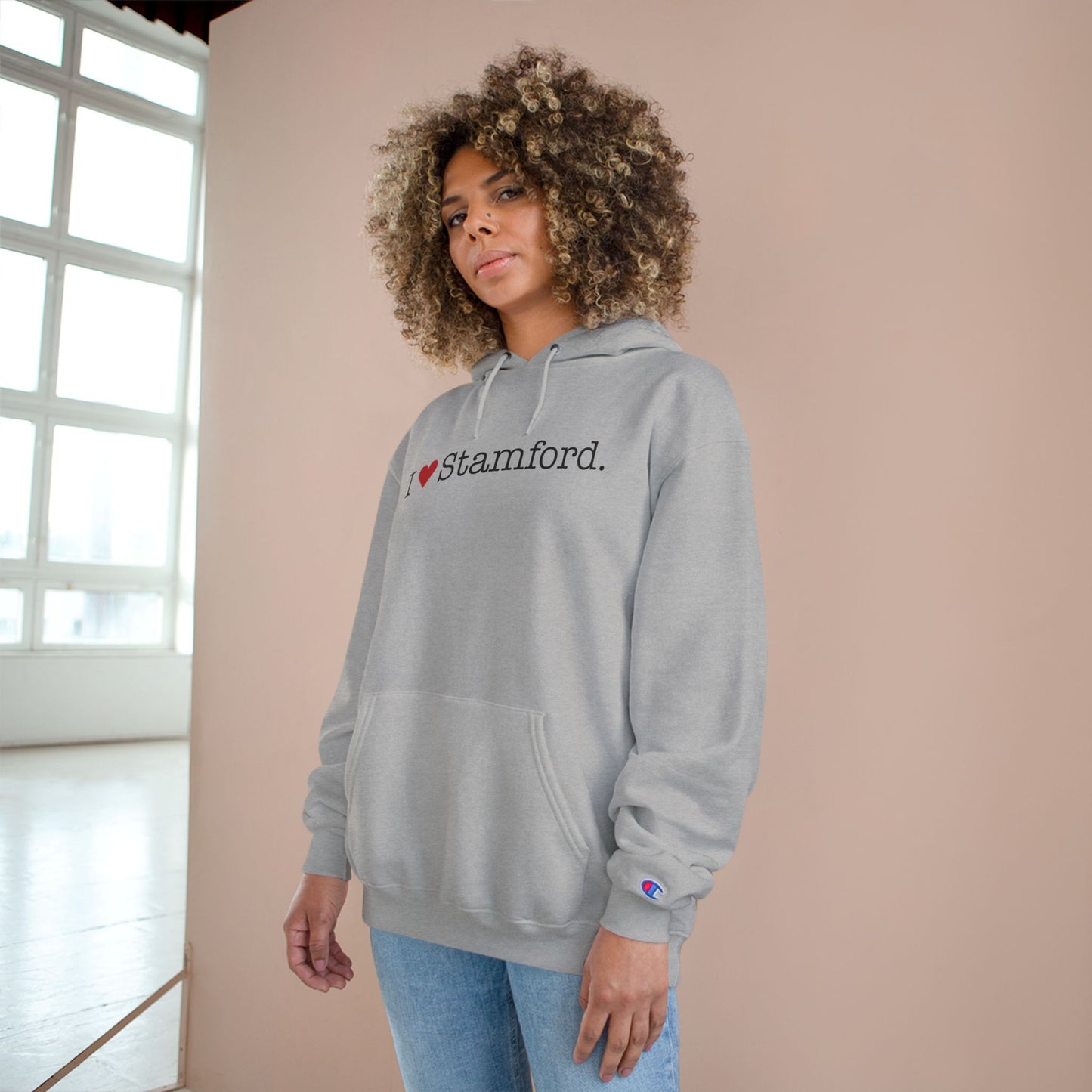 I Heart Stamford. Champion Hoodie
