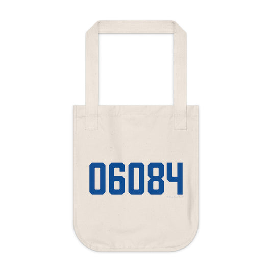 06084 Tolland Connecticut Zip Code Organic Canvas Tote Bag