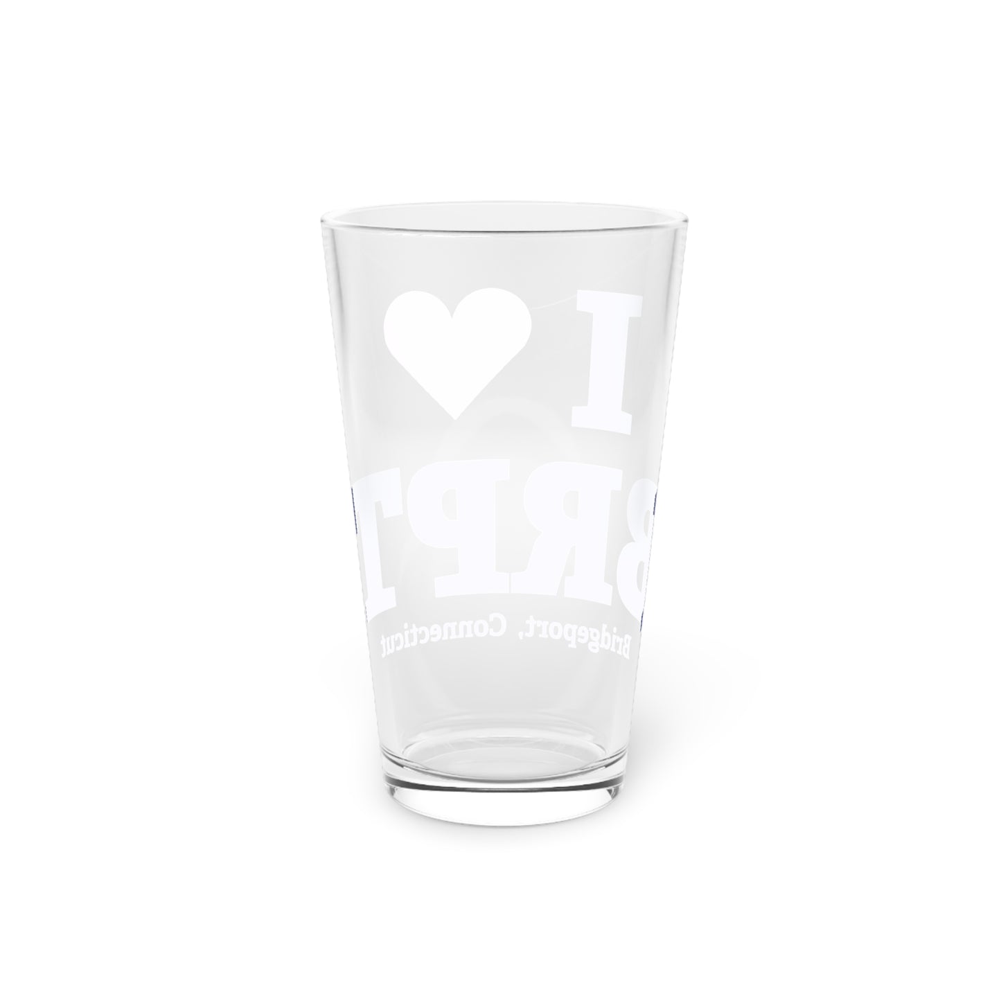 I Heart BRPT Pint Glass, 16oz