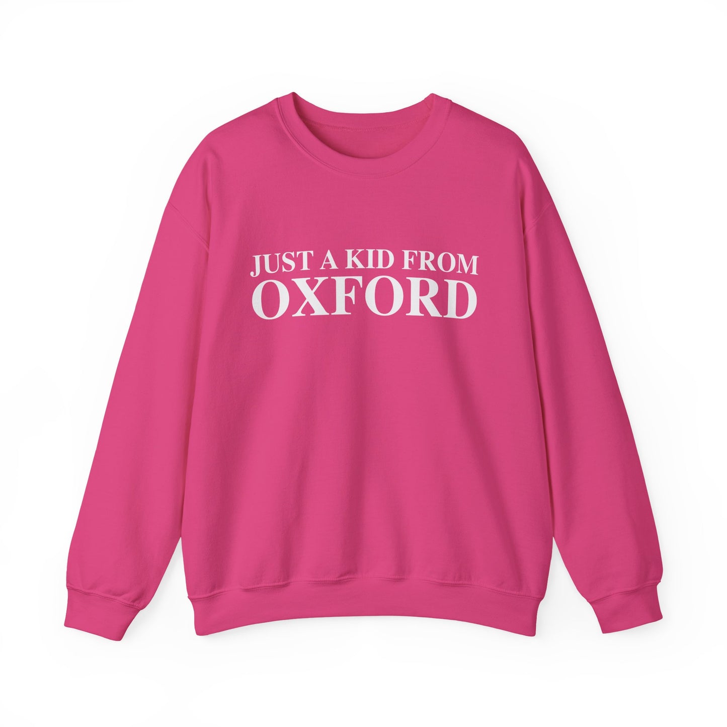 Just a kid from Oxford Unisex Heavy Blend™ Crewneck Sweatshirt