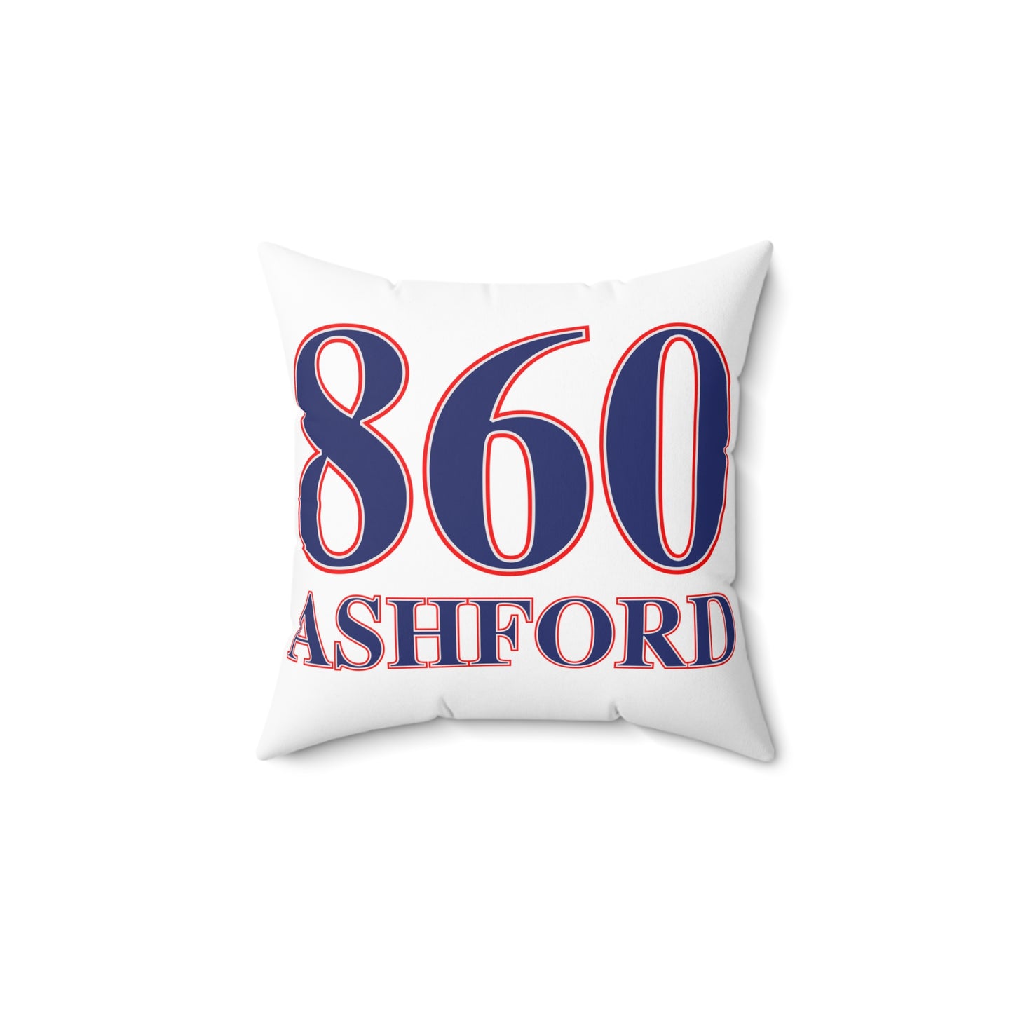 860 Ashford Red, White & Blue Spun Polyester Square Pillow