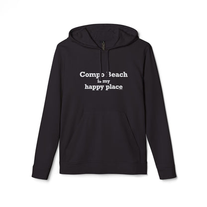 Compo Beach Is My Happy Place adidas Unisex Fleece Hoodie Sweatshirt