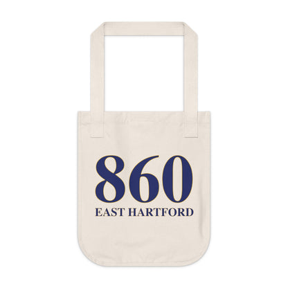 860 East Hartford  Organic Canvas Tote Bag