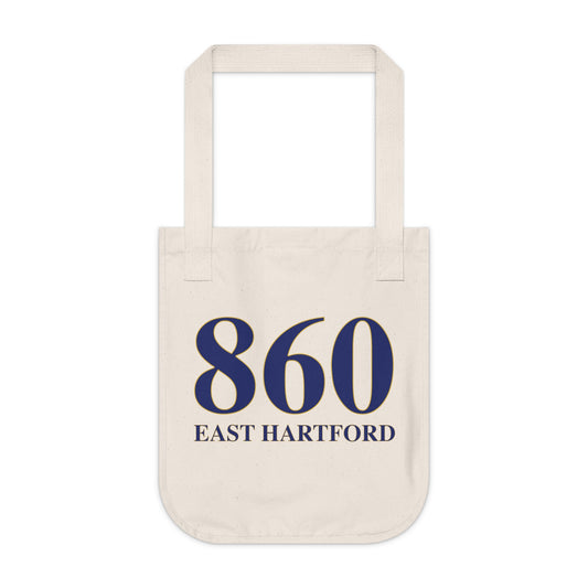 860 East Hartford  Organic Canvas Tote Bag