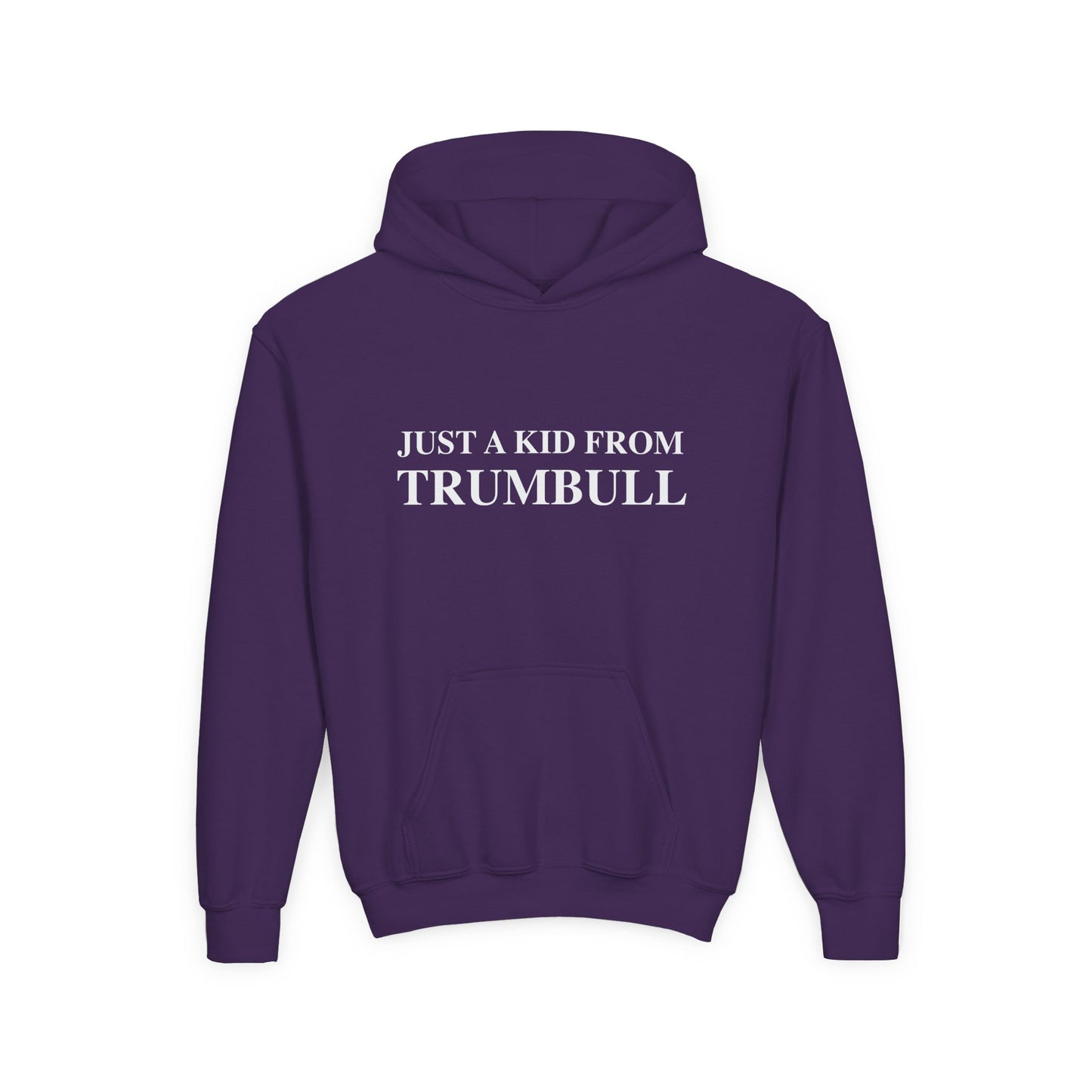 Just a kid from Trumbull  Youth Heavy Blend Hooded Sweatshirt