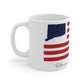 Putnam Connecticut Flag Mug 11oz