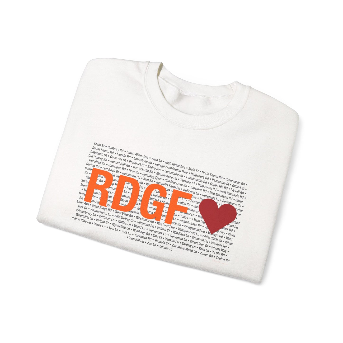 Ridgefield Love Unisex Heavy Blend™ Crewneck Sweatshirt