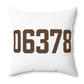 06378 Sprague Connecticut Zip Code Spun Polyester Square Pillow