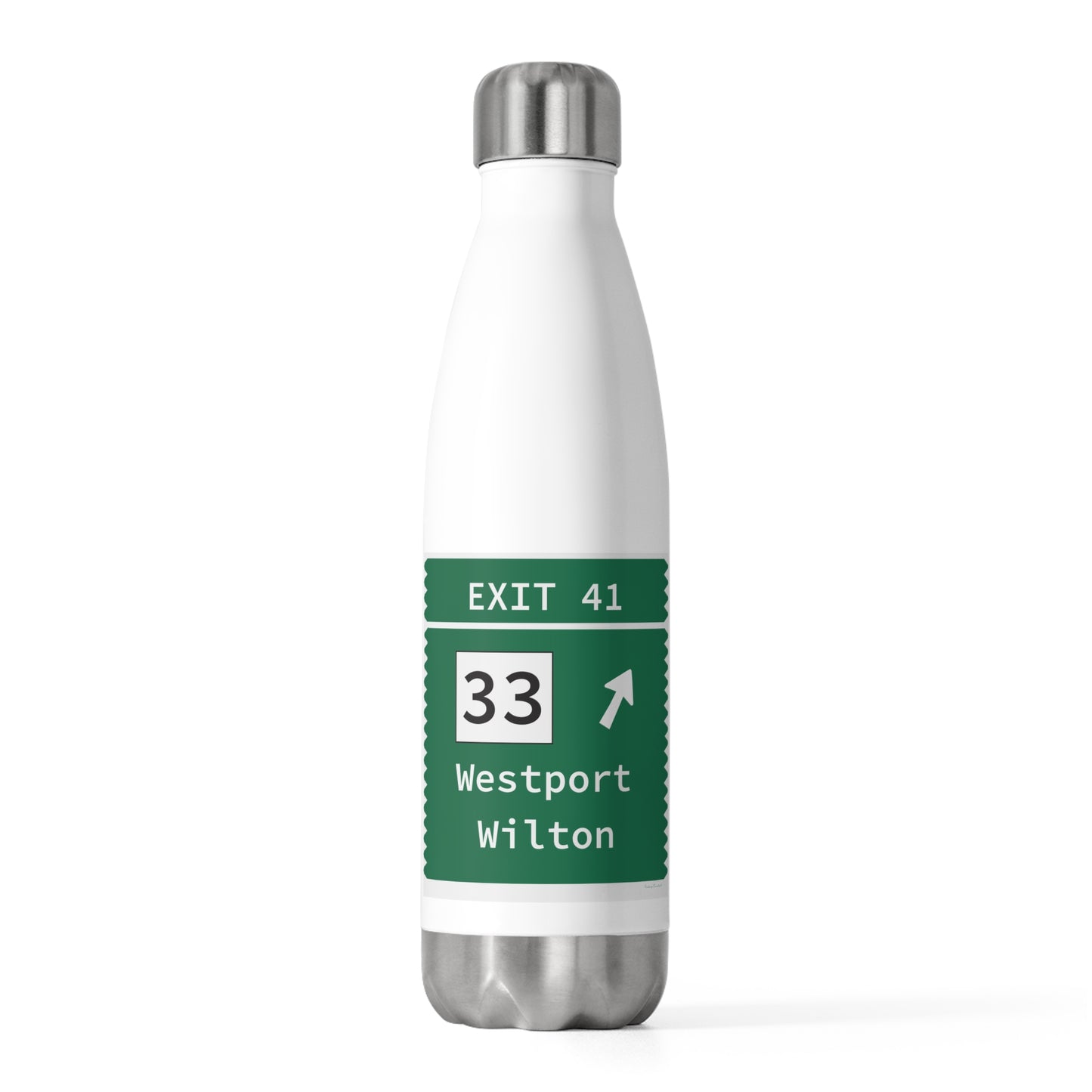 Vintage Merritt Parkway Exit 41 Sign 20oz Insulated Bottle