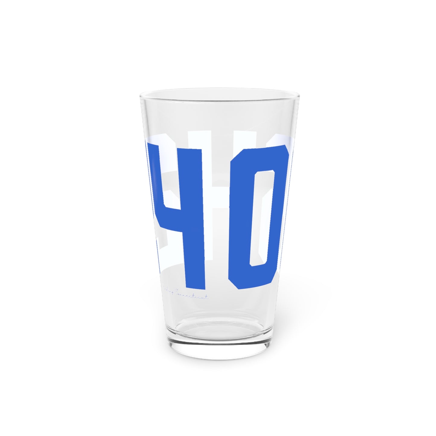 06464 East Hampton Connecticut Zip Code Pint Glass, 16oz