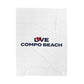 Love Compo Beach Velveteen Plush Blanket
