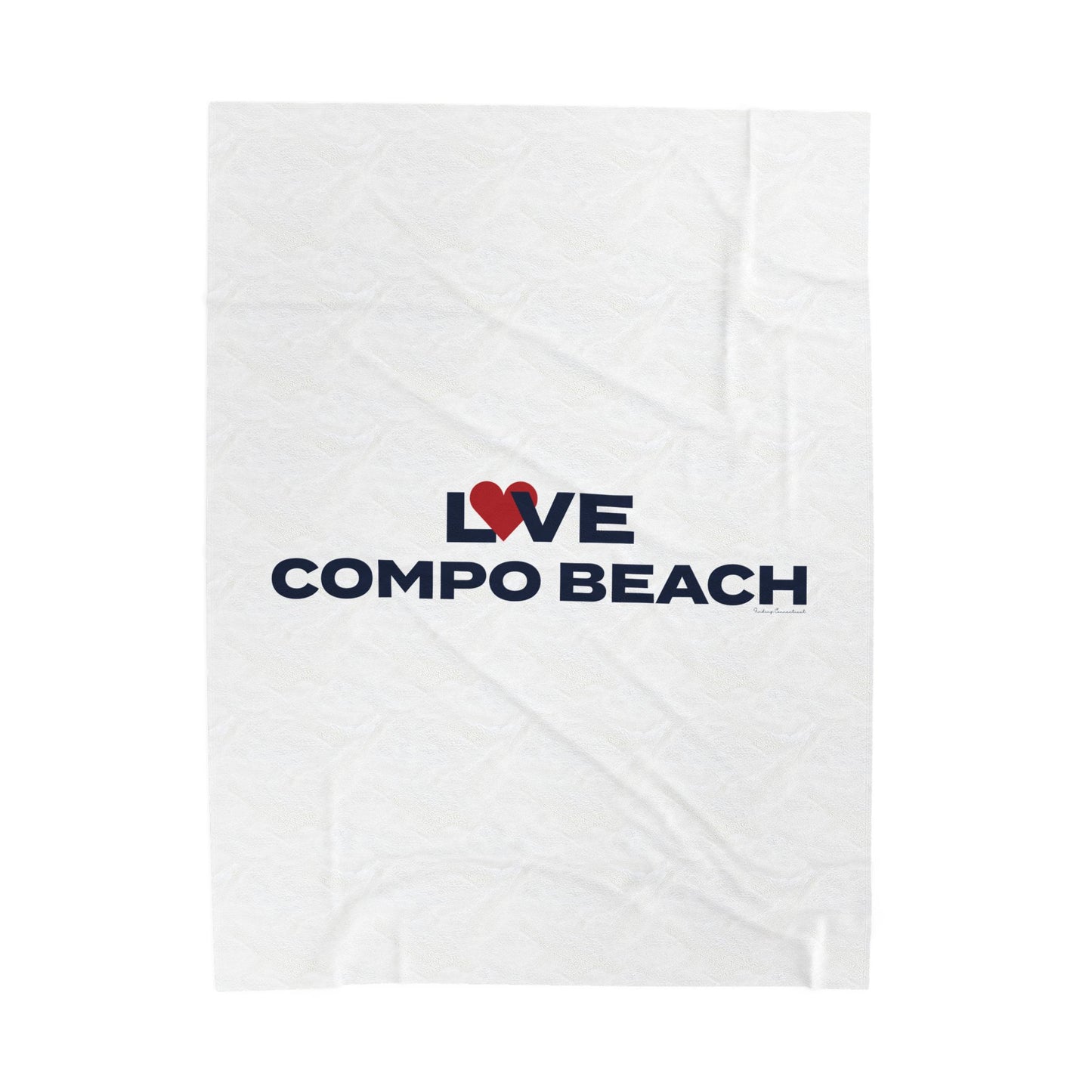Love Compo Beach Velveteen Plush Blanket