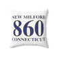 New Milford 860 Connecticut Polyester Square Pillow