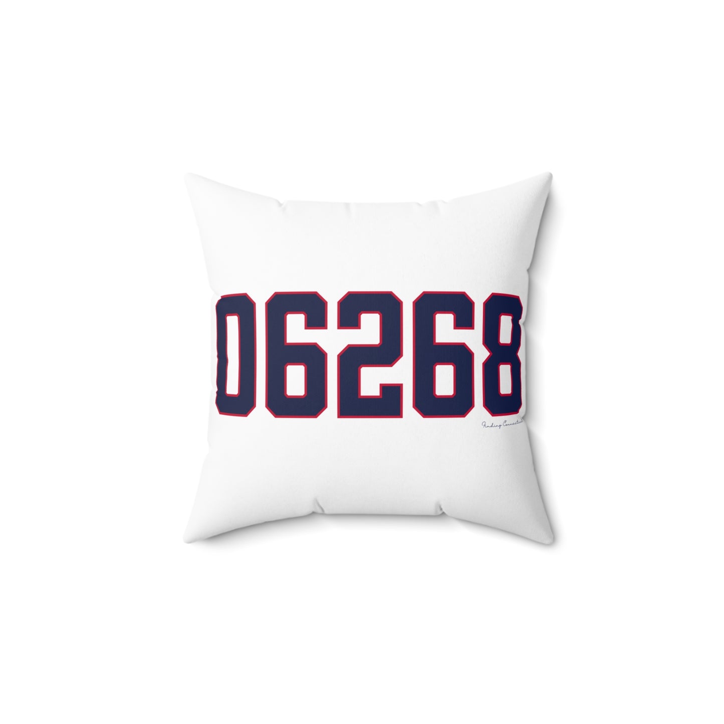 06268 Storrs Connecticut Zip Code Spun Polyester Square Pillow