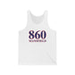 860 Mansfield Red White & Blue Unisex Jersey Tank Top