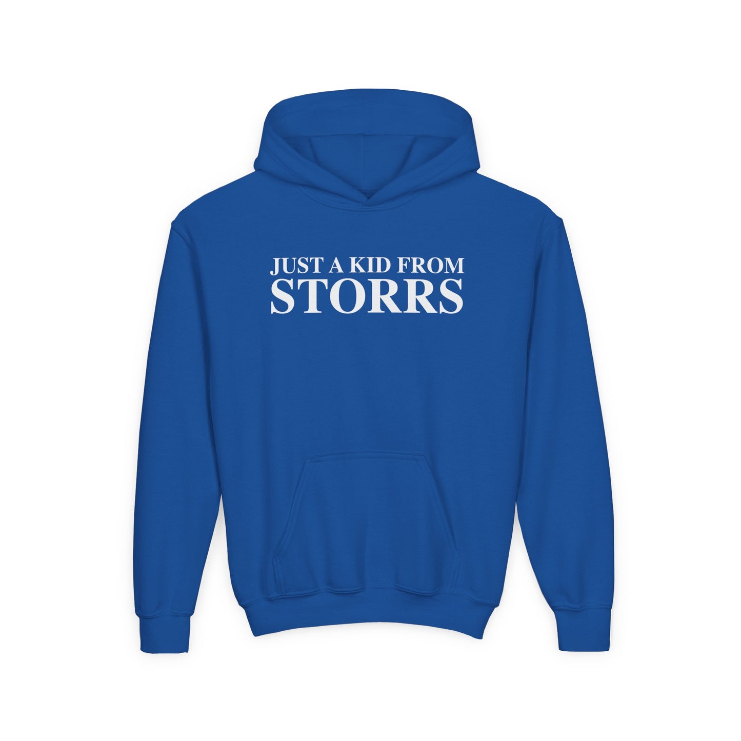 Just a kid from Storrs Youth Heavy Blend Hooded Sweatshirt