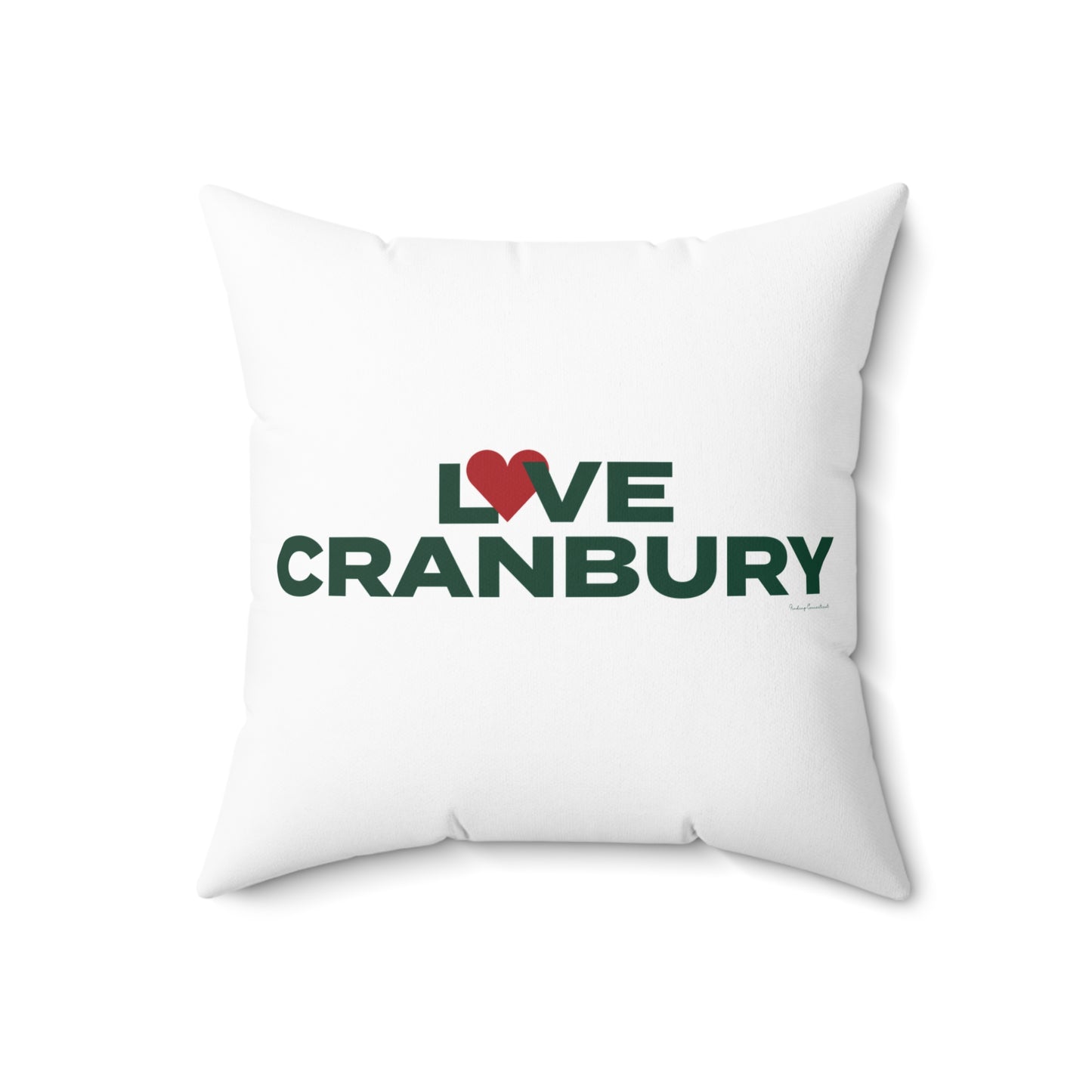 Love Cranbury Spun Polyester Square Pillow