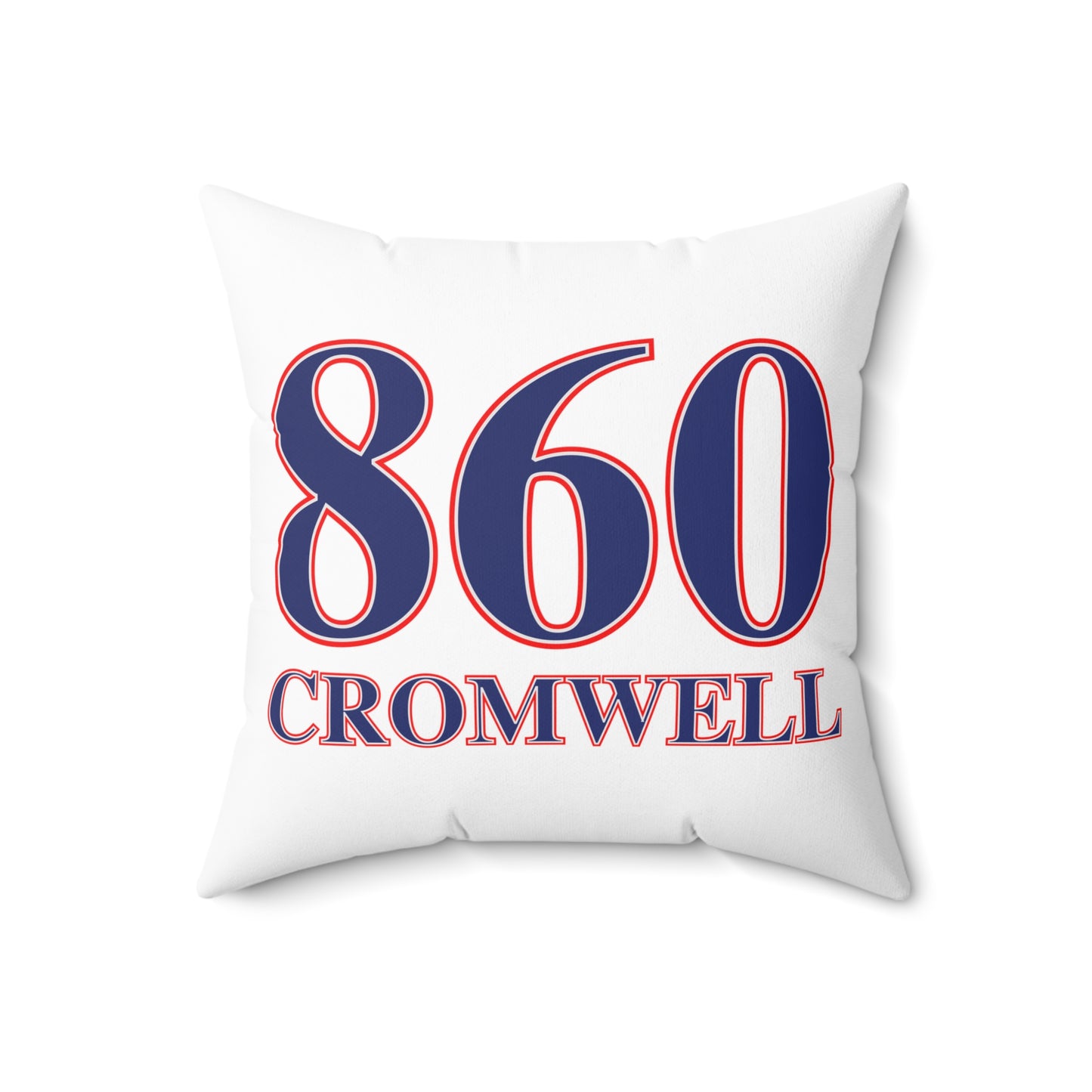 860 Cromwell Red, White & Blue Spun Polyester Square Pillow