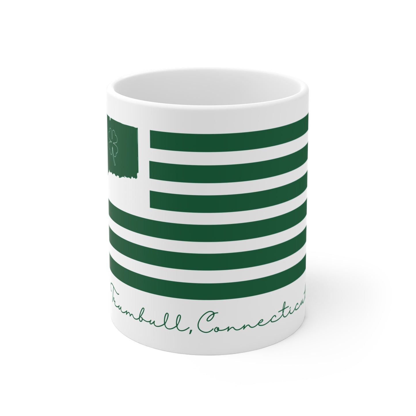 Trumbull Connecticut St Patrick’s Day Flag Mug 11oz