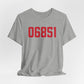 06851 Norwalk Connecticut Zip Code Unisex Jersey Short Sleeve T-Shirt