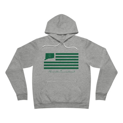 Norwalk Connecticut St Patrick’s Day Flag Unisex Sponge Fleece Pullover Hoodie