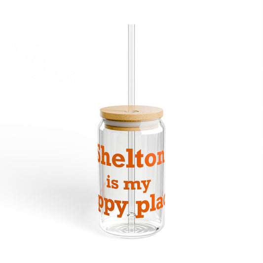 Shelton Is My Happy Place Sipper Glass, 16oz