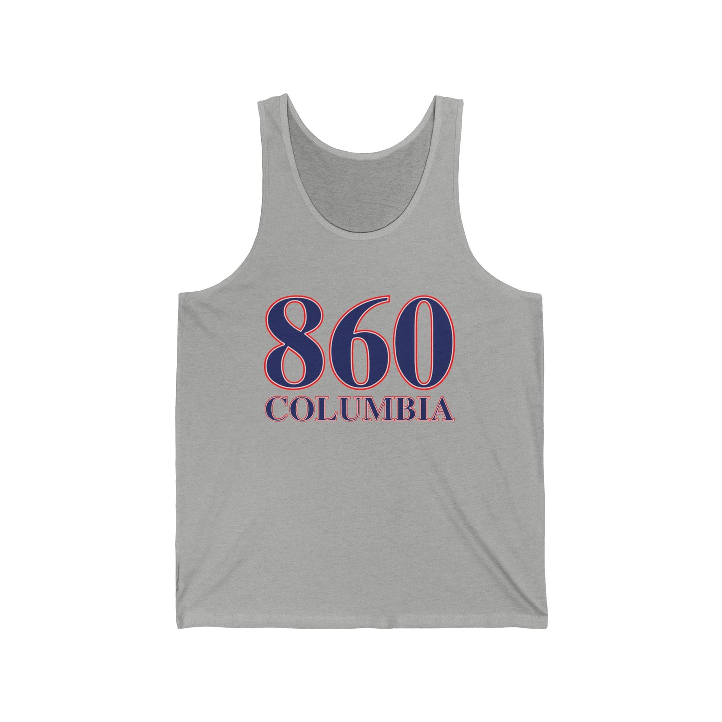 860 Columbia Red White & Blue Unisex Jersey Tank Top