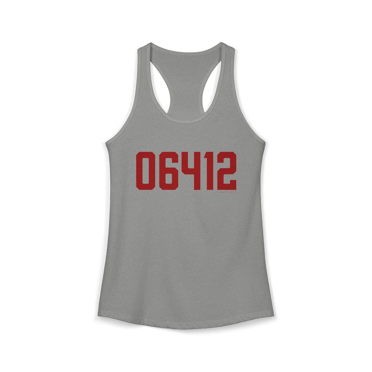 06412 Chester Connecticut Zip Code Women's Ideal Racerback Tank Top